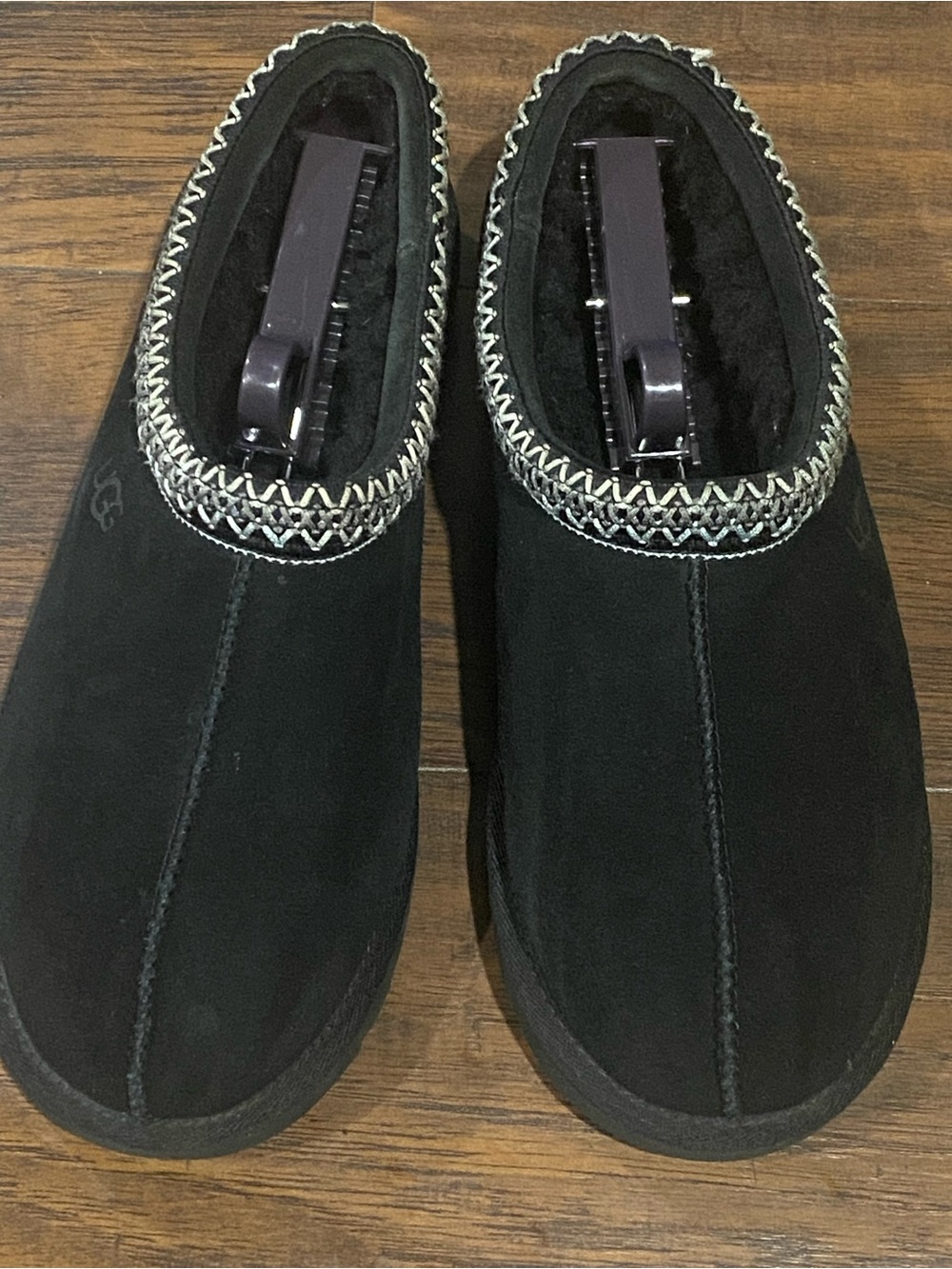UGG Black Suede Slip-On Moccasin